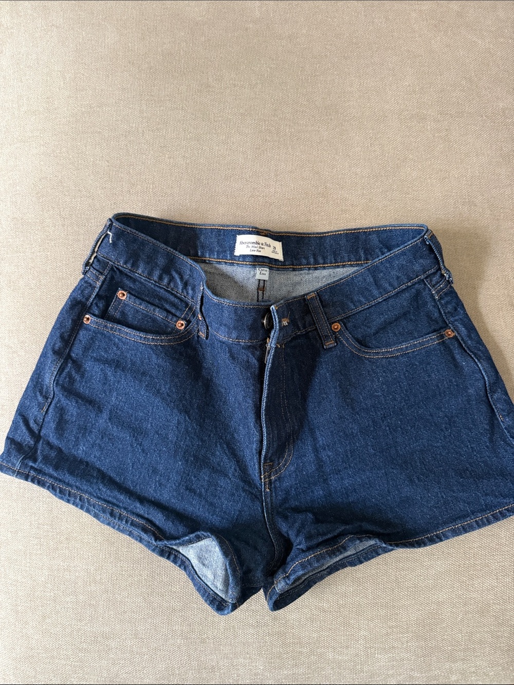 Abercrombie & Fitch Deep Blue Denim Women's Shorts